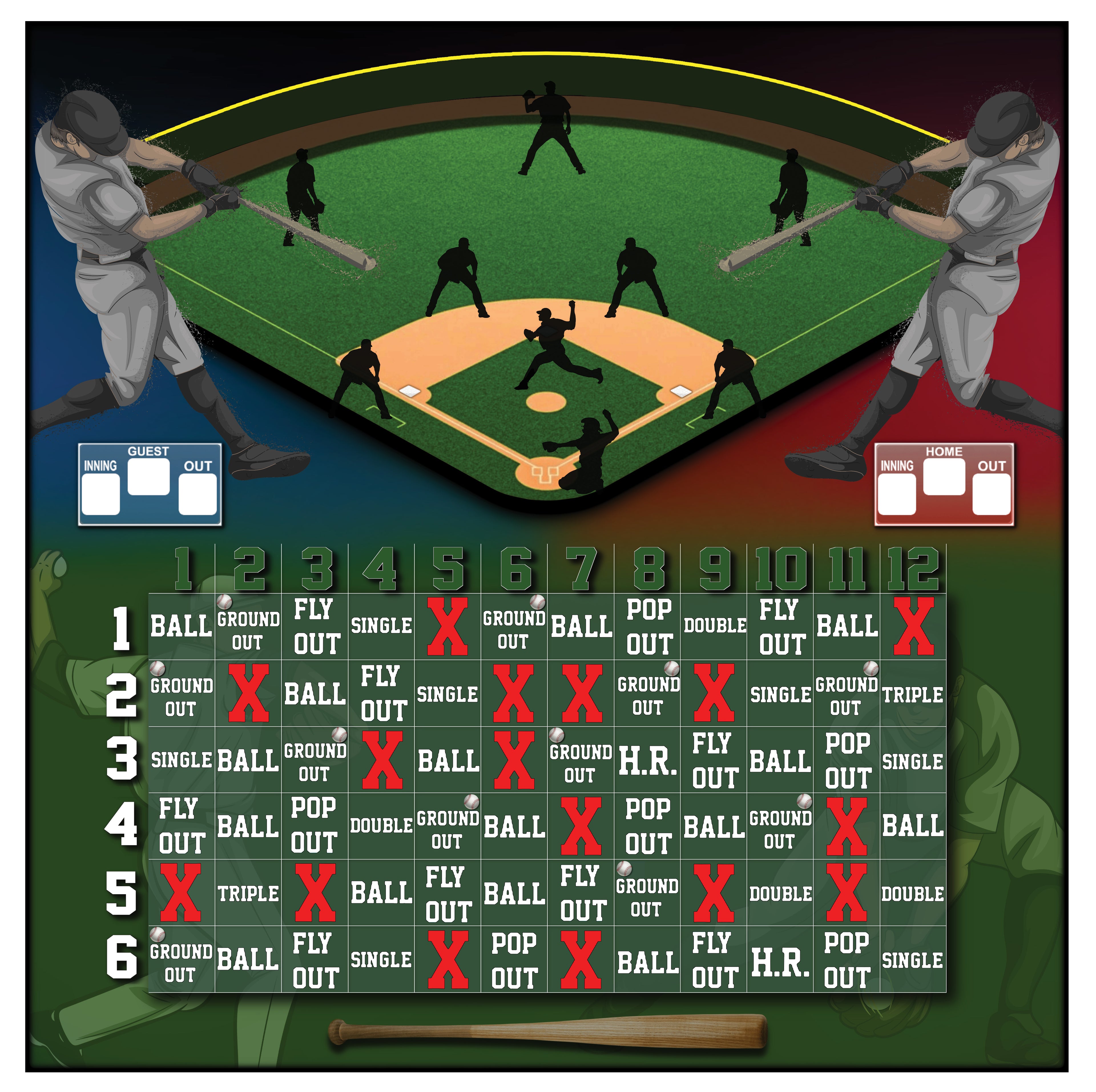Baseball Dice