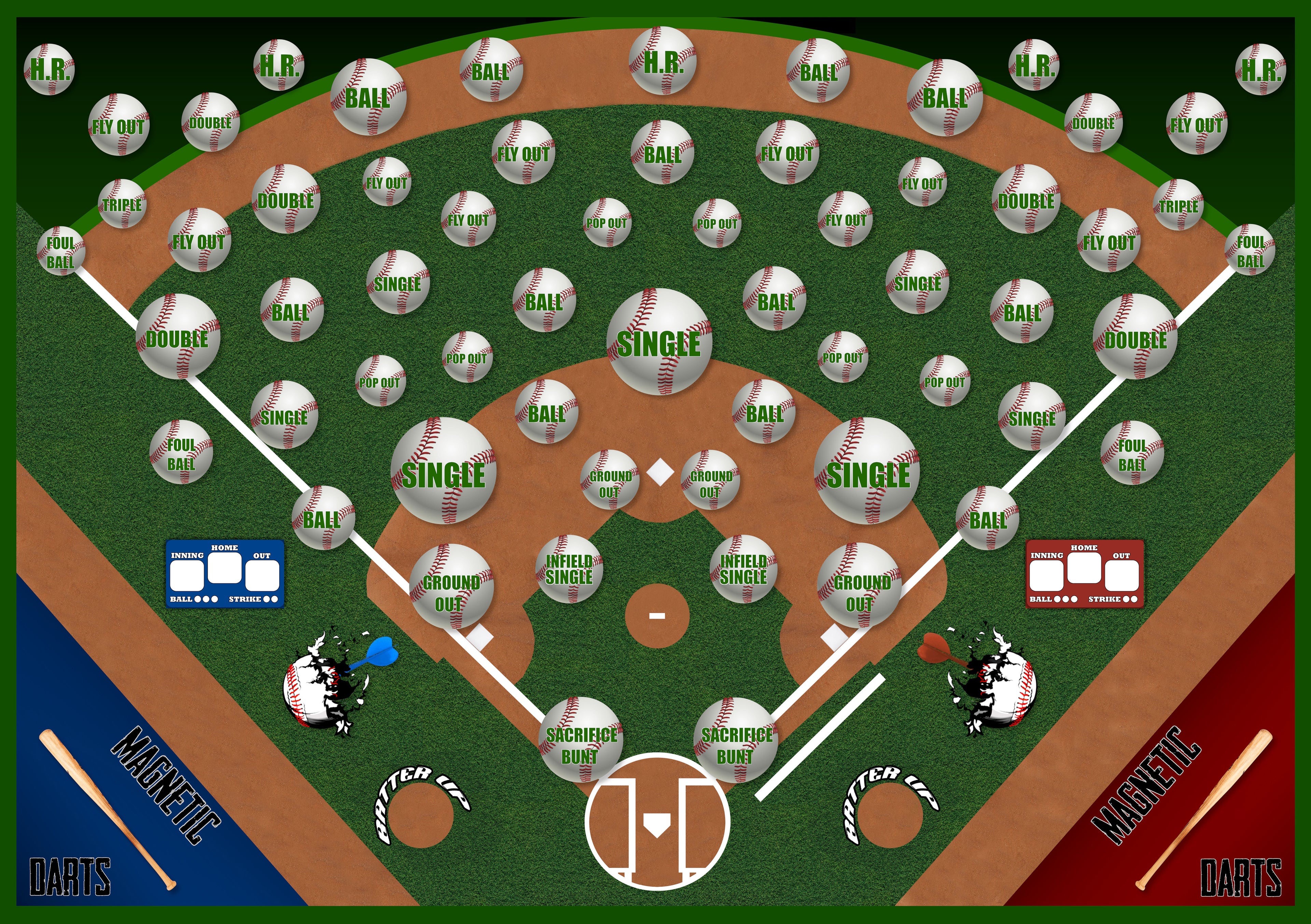 Baseball Darts