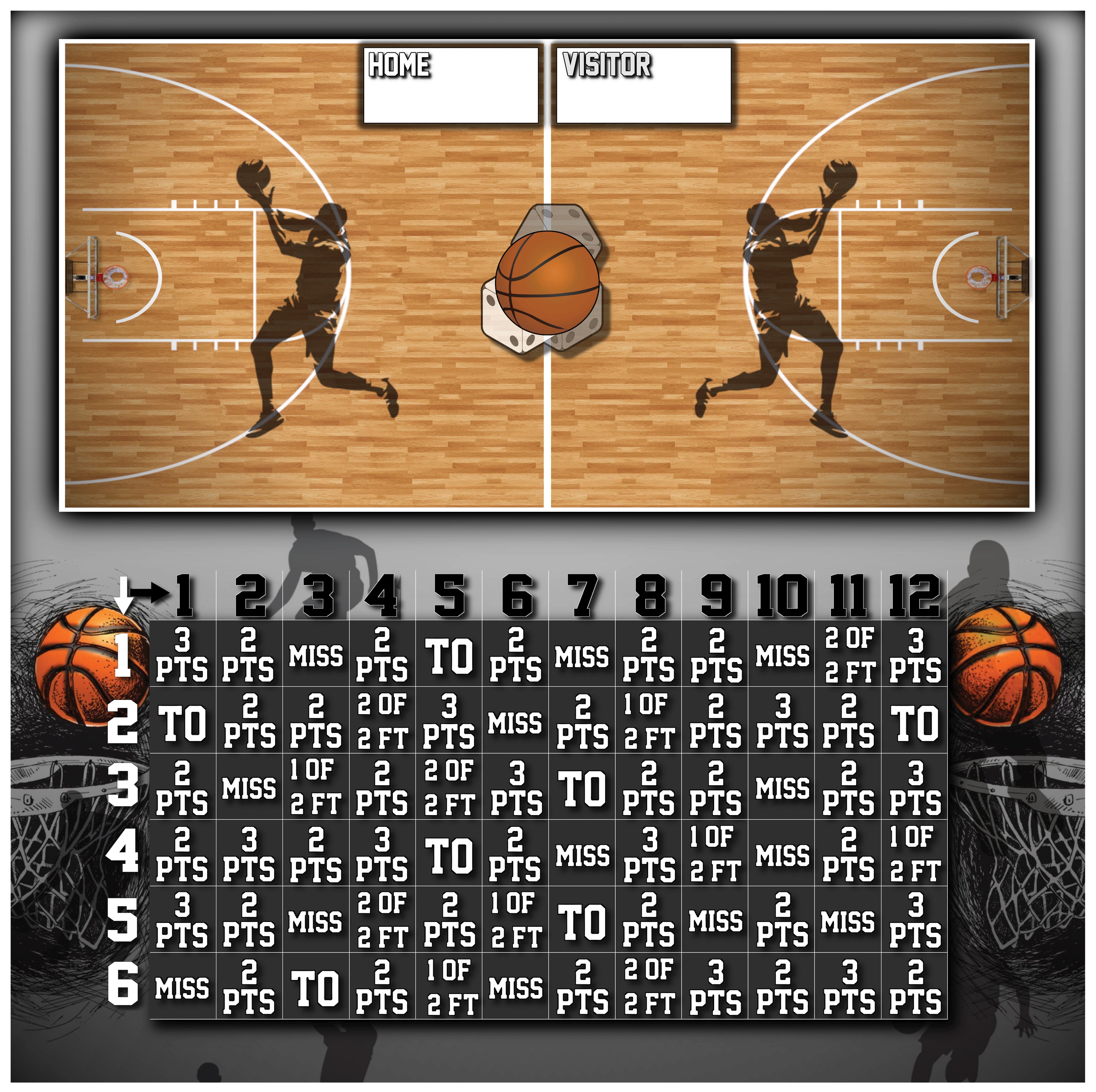 Basketball Dice