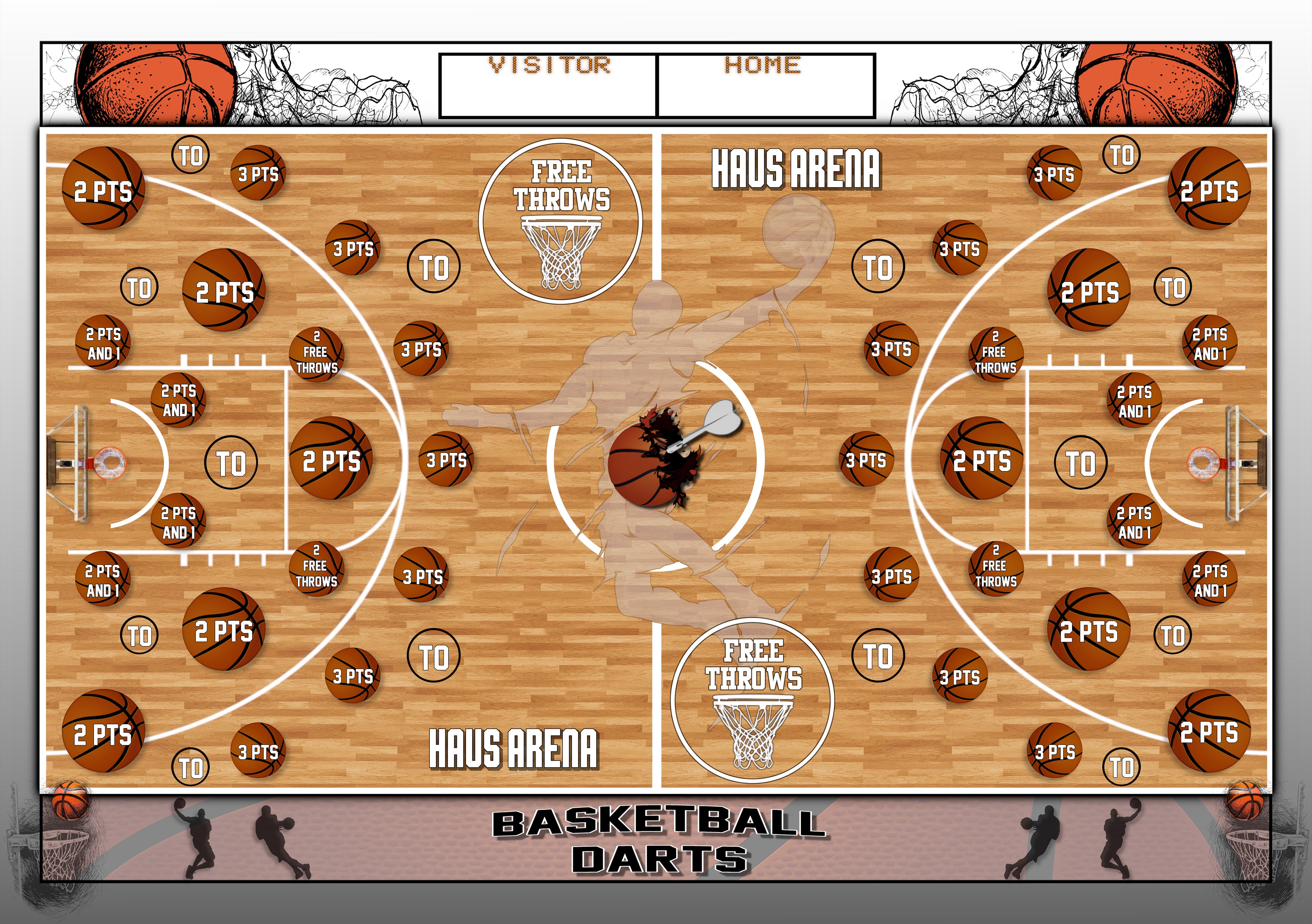Basketball Darts