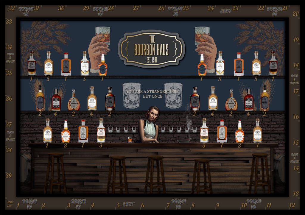 Magnetic Bourbon Haus Dart Board 🥃