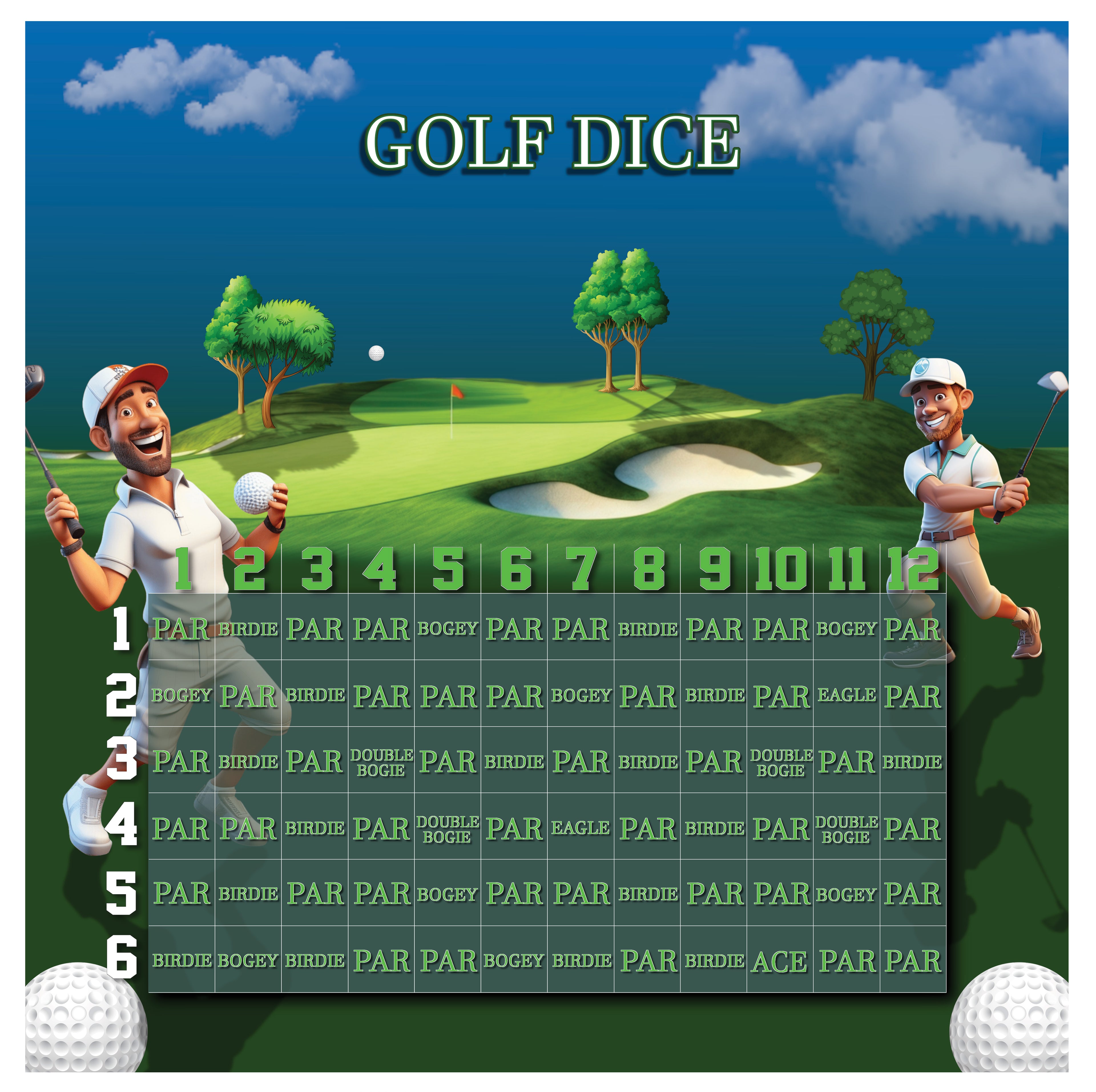 Golf Dice