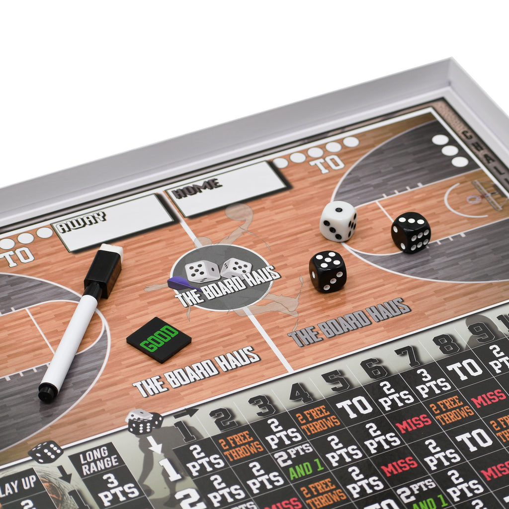 Basketball Dice Game – Tabletop Basketball Board Game