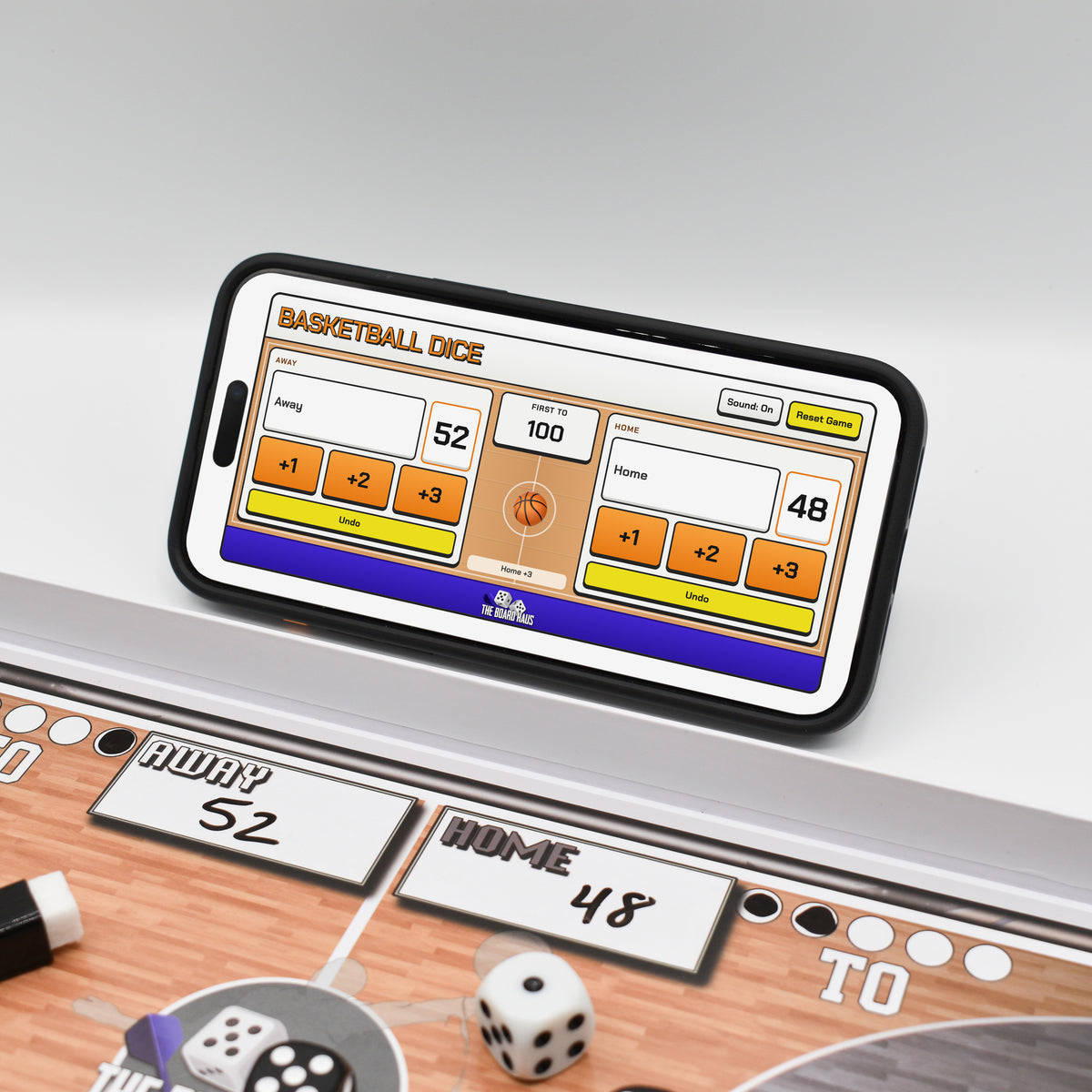 The Board Haus Basketball Dice Digital Scoreboard