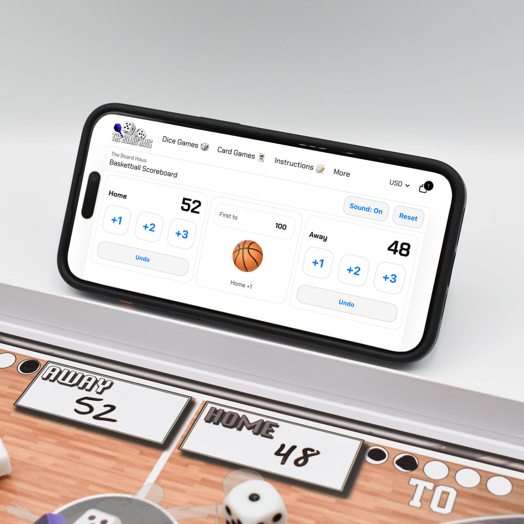 Basketball Dice Game – Tabletop Basketball Board Game