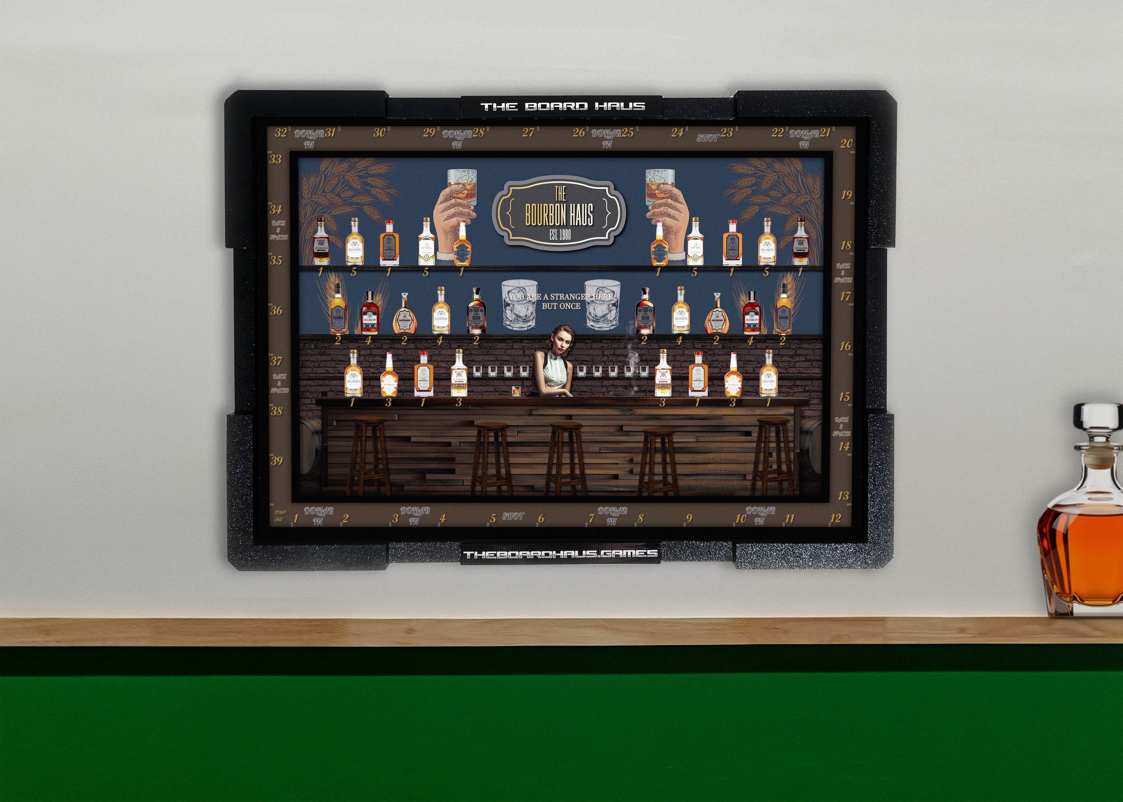 Magnetic Bourbon Haus Dart Board 🥃