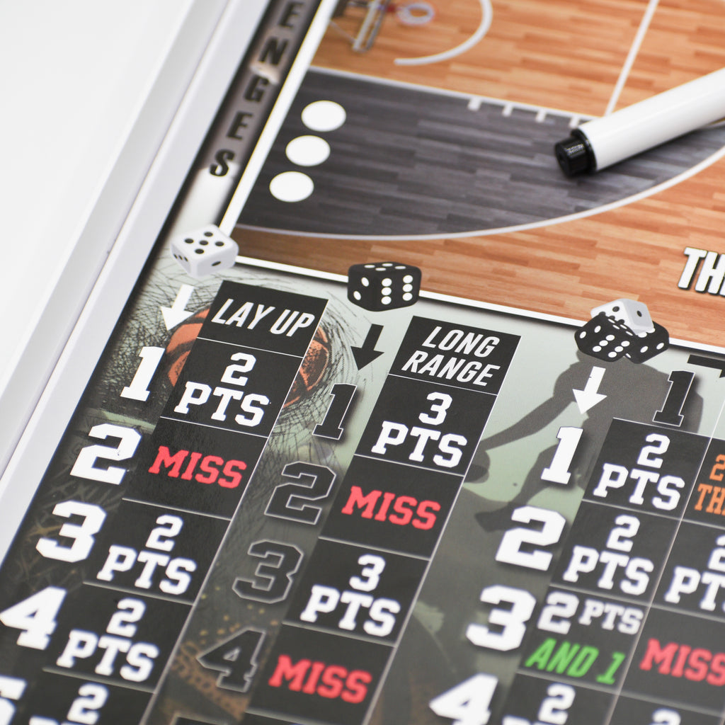 Basketball Dice Game – Tabletop Basketball Board Game